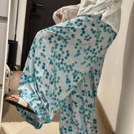 oversize女长裤夏季薄款遛弯家居裤休闲百搭裤子外穿宽松防蚊裤