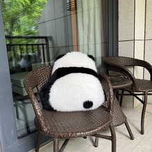 熊猫抱枕萌兰和花花腰靠垫可爱沙发女生毛绒儿童客厅装饰生日