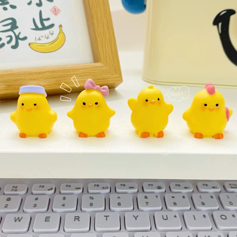 Креативные милые фруктовые цыплята, сделай сам, аксессуары для украшения детского дома, мини-настольные автомобильные украшения, подвески