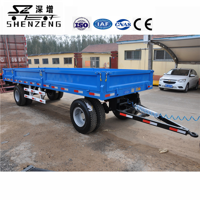 可上牌平板拖车 拖挂车 拖车底盘 拖拉机牵引式挂车 全挂式板车