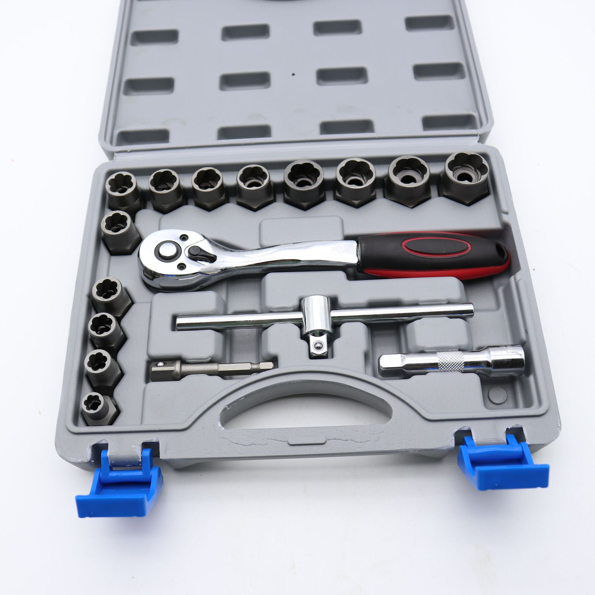 螺母高款取出器 反牙套筒滑牙套筒螺丝损坏螺帽取出器丝锥扳手