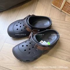 Cros大きいサイズの男性の洞靴夏の新型の欧羅克駱格のカジュアルな滑り止めのカップルのサンダル
