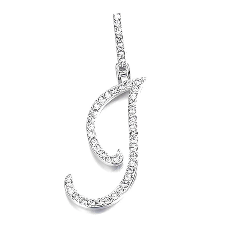 Подвес-цепочка из медной основы с позолотой 18K и цирконами, цепочка 45+5 см, подвеска 5 см