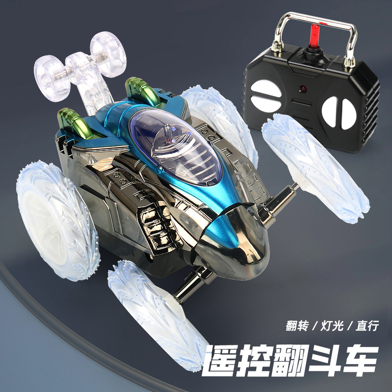 Efectos especiales eléctricos para niños 2,4g camión volquete de control remoto de cuatro vías con control remoto ligero puesto de camión volquete de coche al por mayor