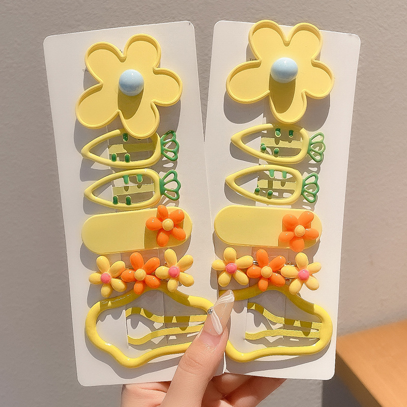 2024 nuevo clip BB de color lindo clip de cabello de boca de pato chica lateral clip de frange para niños tocado tarjeta de cabello rotura