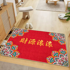 一件代髮結婚紅地毯出入平安喜慶進門腳墊臥室紅色囍字紅地墊門墊