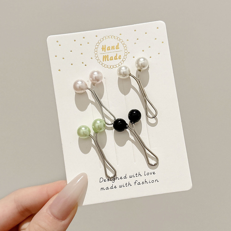 Los pantalones de alfiler invisibles cambian a grandes y pequeños artefactos 2025 nueva perla hebilla de la cintura sin costura para apretar la pinza de fijación