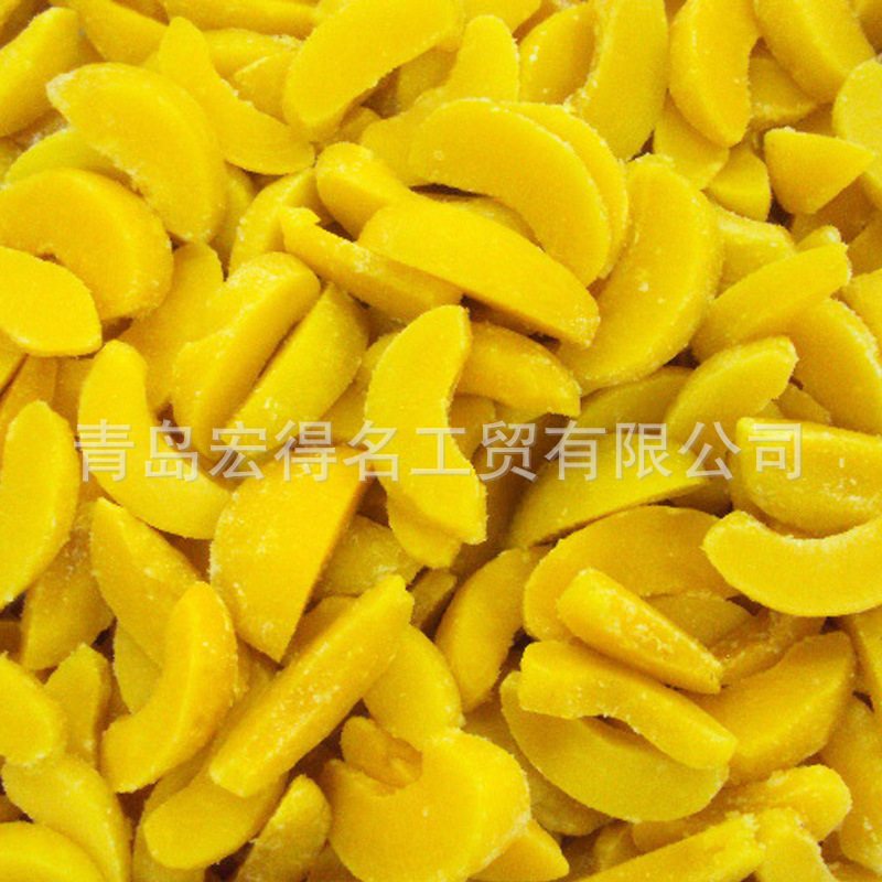 新鲜水果 速冻黄桃条甜黄金 黄桃肉无核 黄桃罐头 烘焙 饮料 果酱