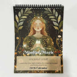 跨境新品Mindful Magic 2026 Calendar 正念魔法墙面挂历现货批发