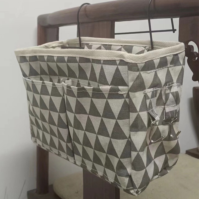 Nuevo hogar multi-funcional sofá cama de almacenamiento bolsa colgante estudiante universitario dormitorio color sólido organización bolsa de almacenamiento al por mayor