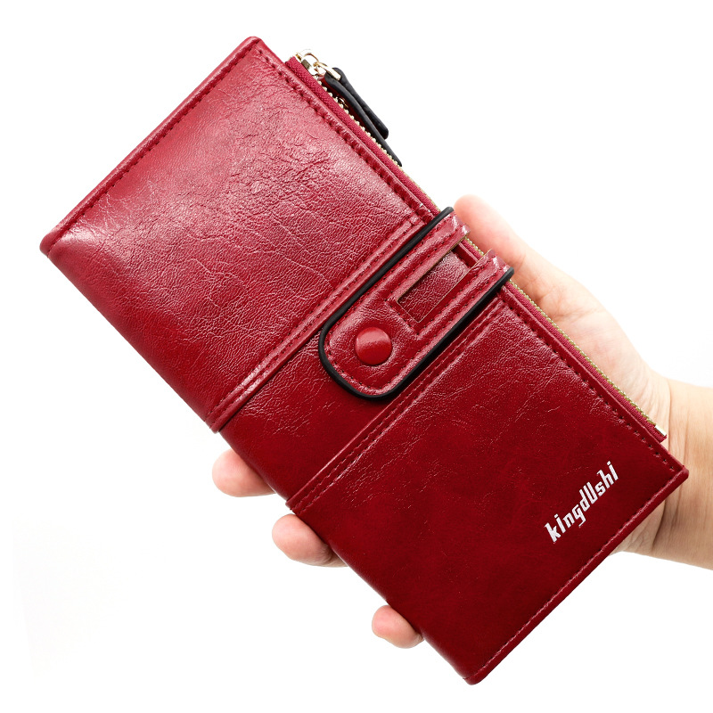 Fabricantes de nueva hebilla señoras cartera larga cremallera bolsa de gran capacidad Multi tarjeta bolsa de tarjeta bolsa