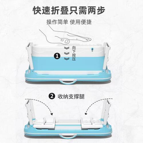 Folding bath bucket for adults, installation-free household adult style bath bucket, foldable bath bucket, thickened plastic bath bucket