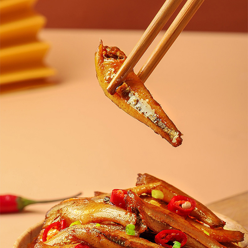 劲仔小鱼仔深海小鱼湖南特产即食香辣小零食卤味鱼干散装批发食品