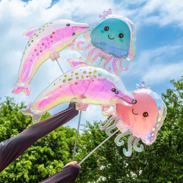 Cartoon school handheld balloon for kindergarten