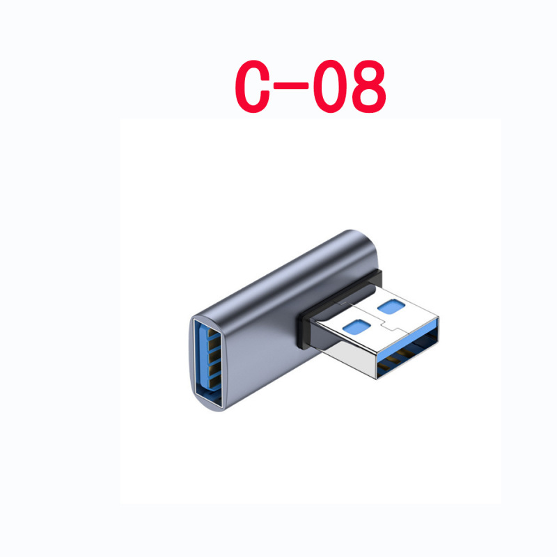 Type cアダプタusb 3.1アダプタ雷インターフェイス磁気プラグ公転母延長エルボ|undefined