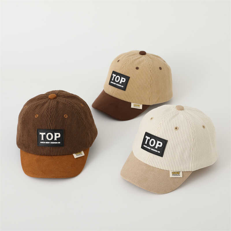 Sombreros de bebé de invierno y otoño de terciopelo de moda coreana para niños y niñas al aire libre caliente y grueso sombrero de pato universal