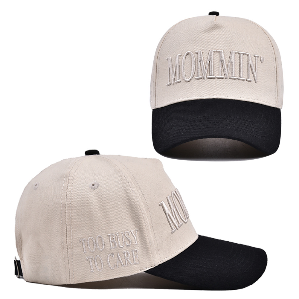 154g Weight Baseball Cap Hats Type Holiday, Shopping Occasion Cotton Material Letter, Color Block Pattern All Seasons Season Unisex Gender Simple Style Style Curved Eaves Rim Unisex Simple Style Letter Color Block Curved Eaves Baseball Cap 无
