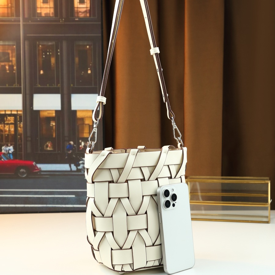Women's Miniature Versatile Underarm Crossbody Bag Woven Cylindrical Mother And Daughter Style Fashion Trend Luggage & Bags_voghion.com