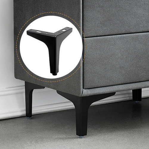 Jinnat metal bedside table legs, three-pronged right-angle cabinet legs, coffee table legs, light luxury style table support column legs