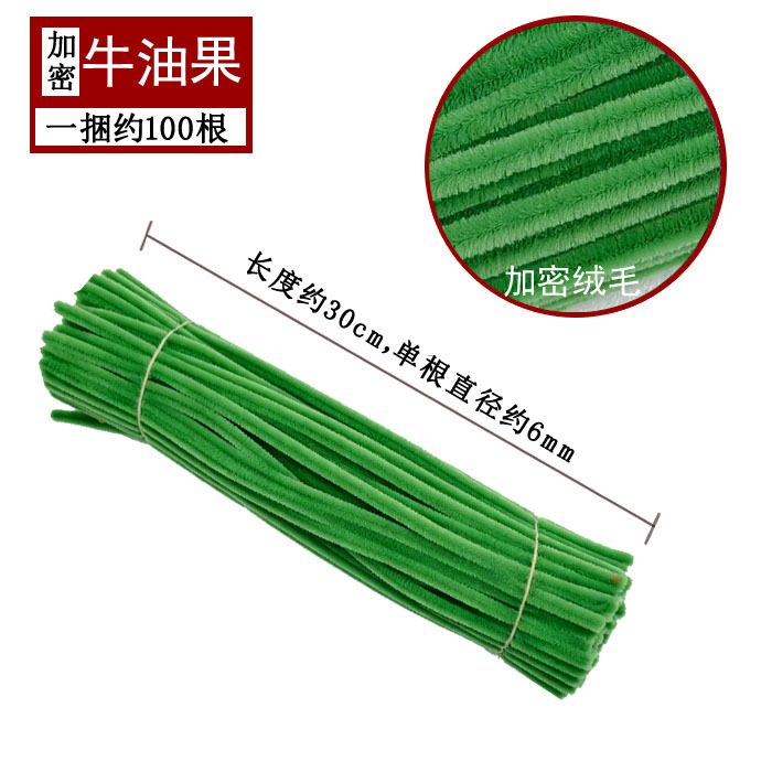 Varillas de felpa encriptadas de 42 colores, tiras para raíces de cabello, materiales populares para ramos hechos a mano, fabricante de varillas de felpa.