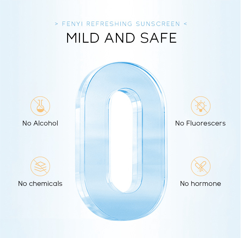 Wholesale of cross-border skin care products fenyi Refreshing sunscreen 50g Hydrating and Moisturizing Primer undefined