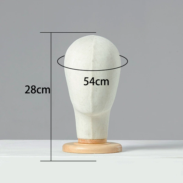 Beige linen long neck head + old style column-free bottom