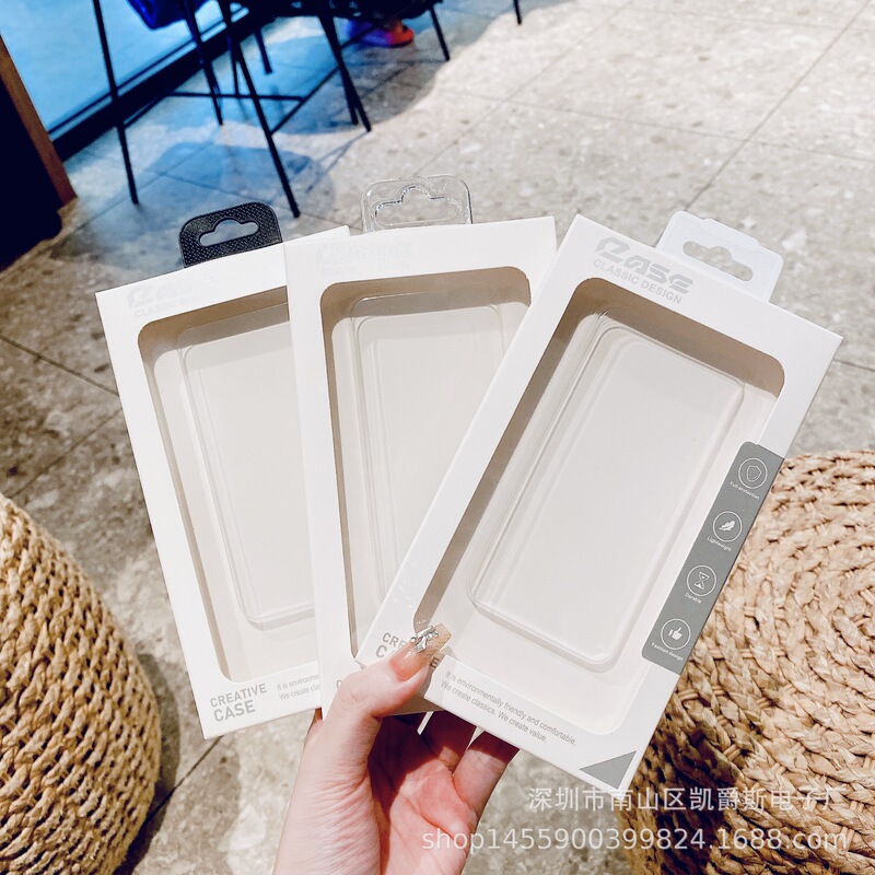 16Pro New Model Paper Box Phone Case Packaging Plastic Box Transparent Full-Cover Detachable Hook Pvc Packaging Box Phone Case