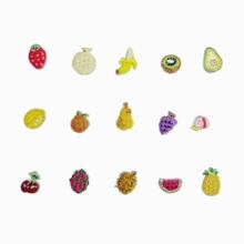 花丸刺绣 1cm迷你新款水果热熔胶刺绣布贴 装饰补丁贴DIY手工烫贴