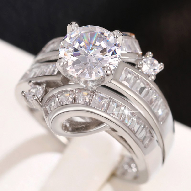 Anello squisito da donna design curvo personalizzato_voghion.com