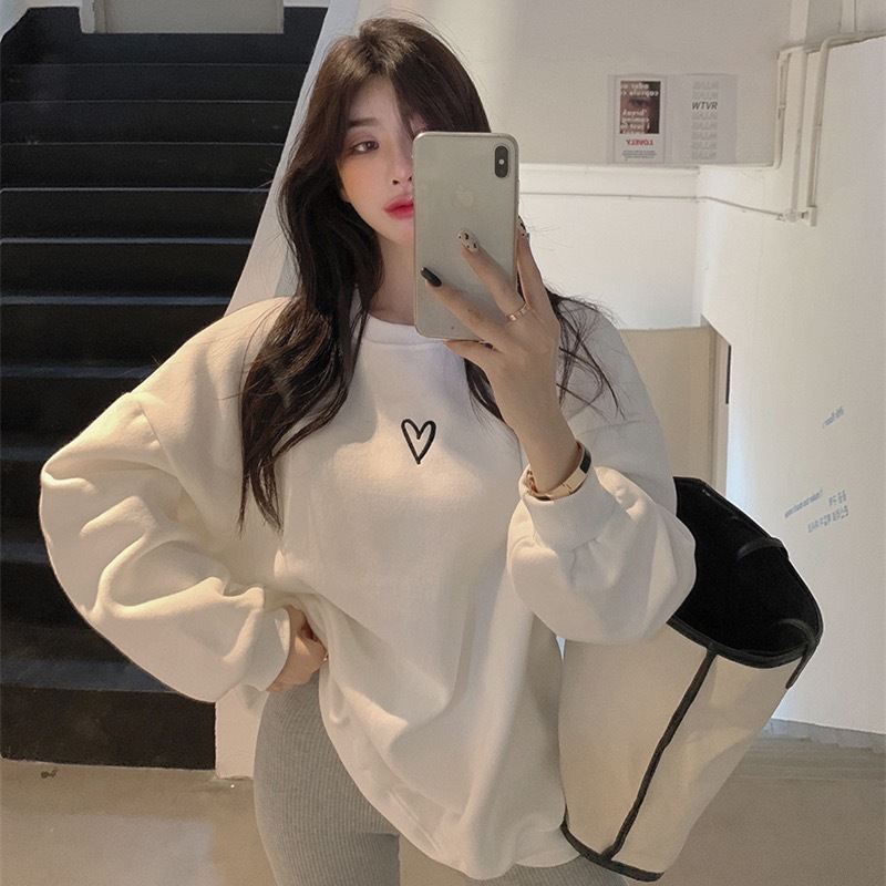 Women's Hoodies Long Sleeve Elegant Streetwear Heart Shape display picture 1