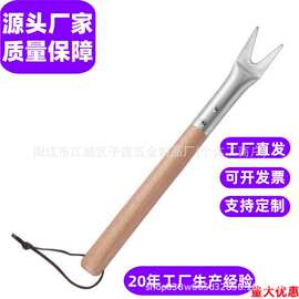 工厂批发铝制木柄披萨钩扒烘焙用具出炉抓勾移动钩披萨钩