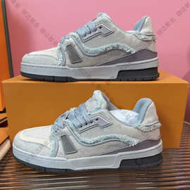 2025新款纯原驴家系带大头面包鞋休闲板鞋厚底松糕底小胖丁男女鞋