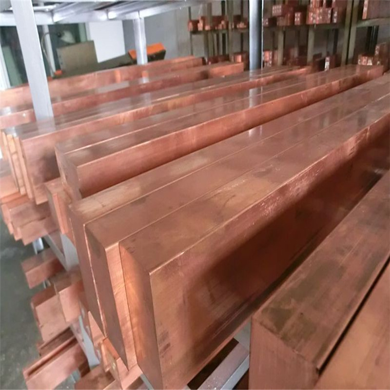 T2紫铜排45*45mm 红铜方棒60*90mm T1纯铜排100*100 mm