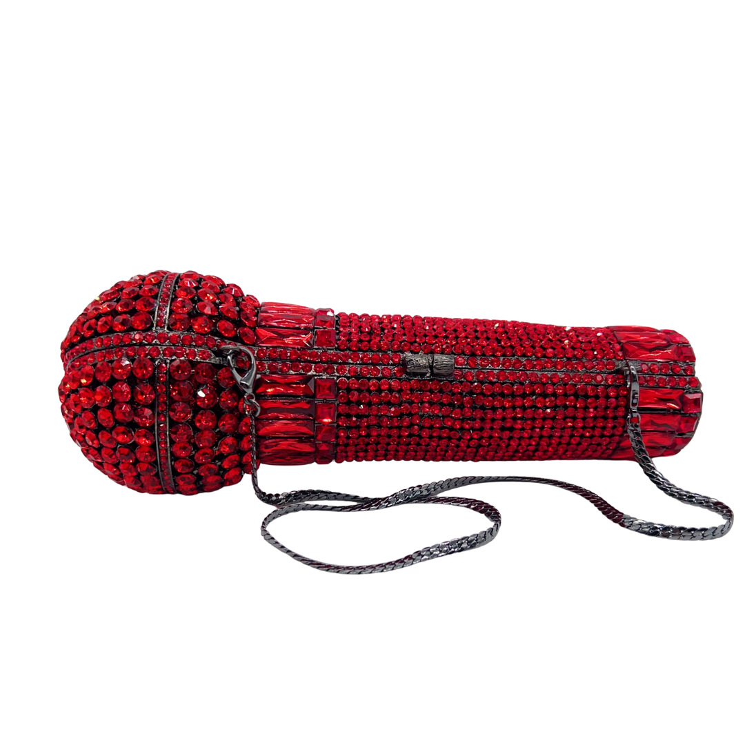Clutch nữ đính đá dạ hội kiểu micro cầm tay — bạc, màu vàng, Vàng AB, màu nâu chi tiết 1