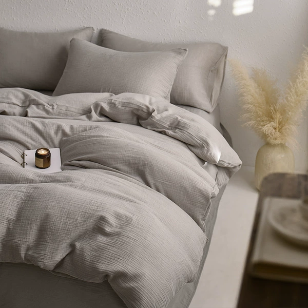 Smoke ash + light gray [Class A cotton, skin-friendly and soft]