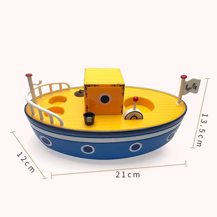 Peppa Pig amarillo de doble cara Casa de doble capa Villa Peppa Familia cuatro niñas Princesa niños juegan juguetes de la casa