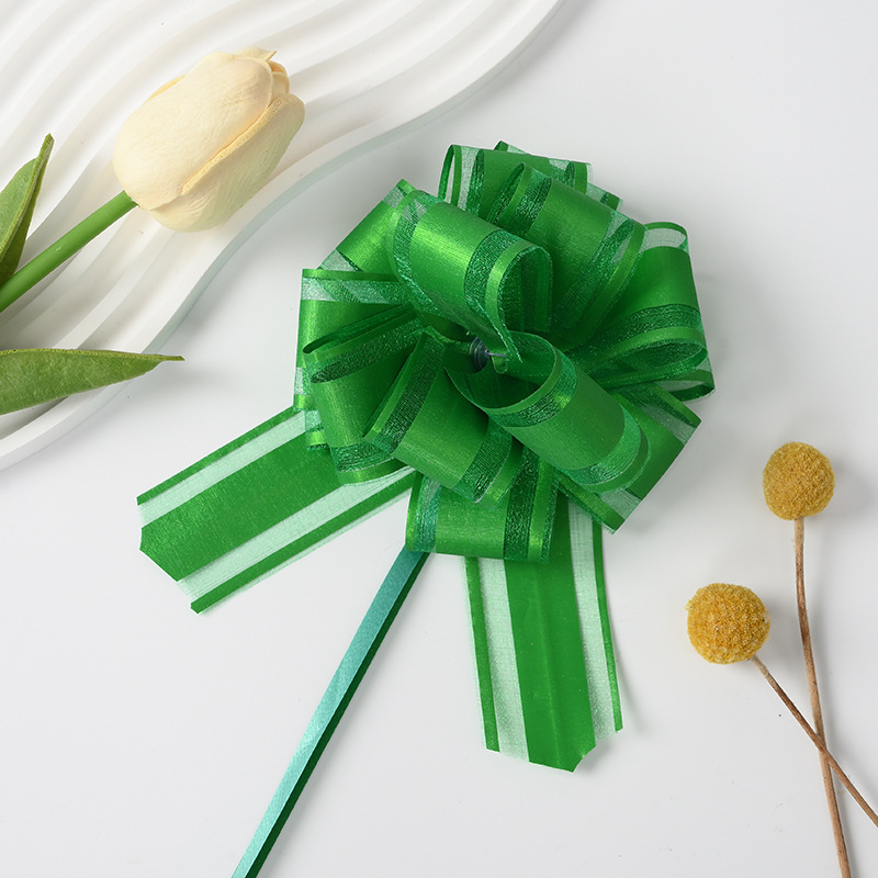 Nuevo transfronterizo 30 tamaño medio de hilo de nieve dibujado flores de decoración de Navidad regalo de flores empaque colorido cebolla dibujar cinta de flores