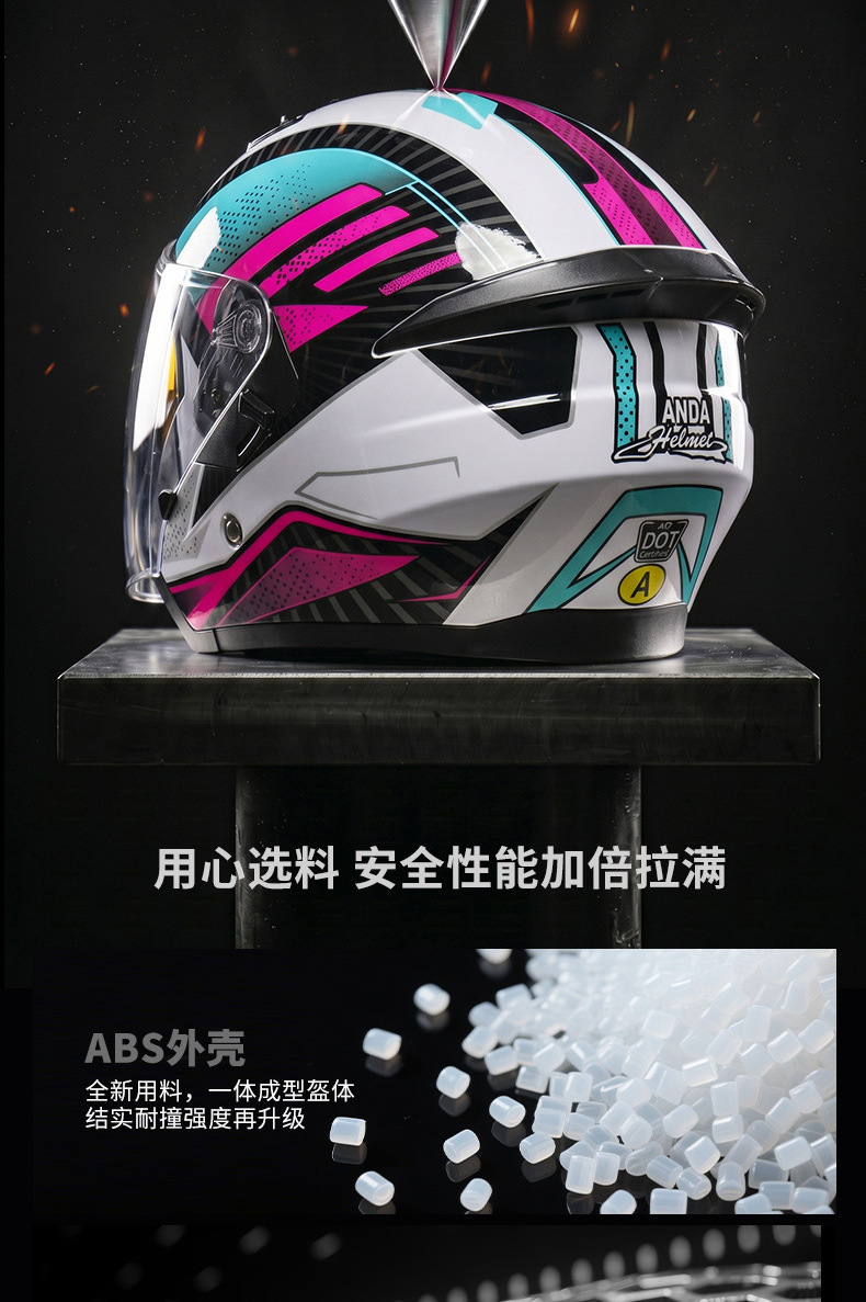 [Bluetooth Gift Pack] Ad Electric Motorcycle Helmet Men's 3C Certified Cycling Half Helmet Women's All-Season Motorcycle Safety Helmet