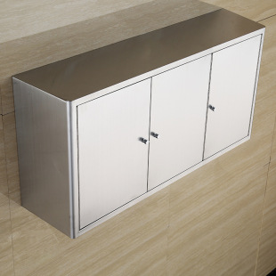 Stainless Steel Bathroom Hanging Cabinet Wall Cabinet Kitchen Cabinet Cupboard Storage Cabinet Bathroom Wall-Mounted Storage Cabinet Storage Box