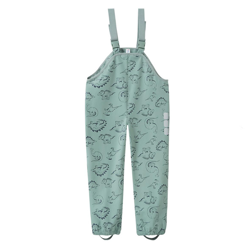 Children's rain pants with suspenders, spring/summer thin style, for 2-8 year old boys and girls, outdoor waterproof pants for playing in mud and digging sand Children's rain pants with suspenders, spring/summer thin style, for 2-8 year old boys and girls, outdoor waterproof pants for playing in mud and digging sand