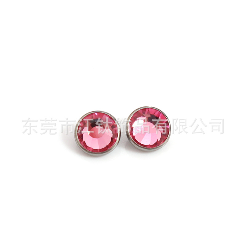 G23 Titanium Buried Nail Plate Lip Piercing Labret Stud with CZ Stone ASTM F136 Alloy Body Jewelry detail image 17