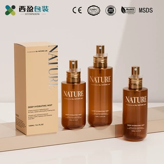 工厂直供圆底厚壁80ml塑料瓶细密喷雾瓶护肤品包装分装瓶开模定制