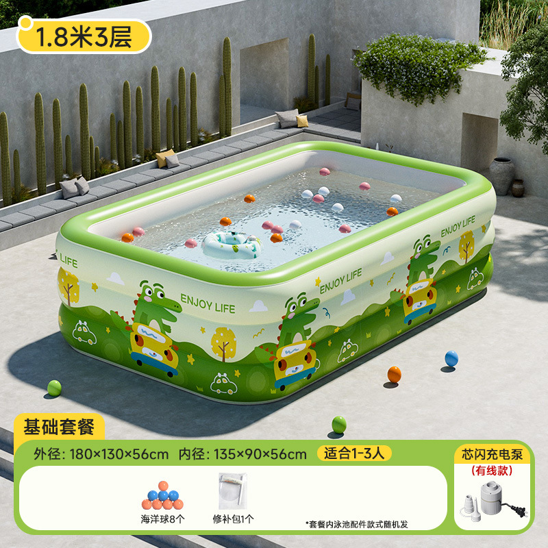Dinosaur, base swimming pool, 1.8meter, 3 floors