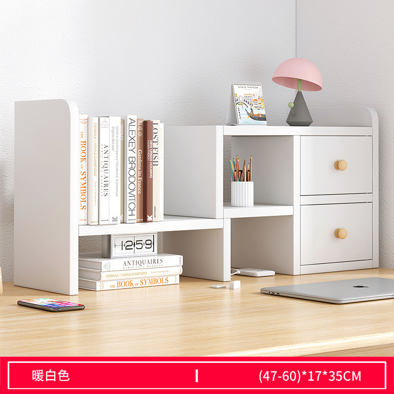 Escritorio de oficina estantería almacenamiento estante estudiante escritorio almacenamiento estante dormitorio escritorio simple multi-capa pequeña librería