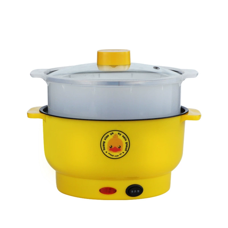 Little yellow duck электрический вок, общежитский электрический горшок, мини, многофункциональный электриварочный горшок, домохозяйственная готовка, все-в-одном, рисоварка