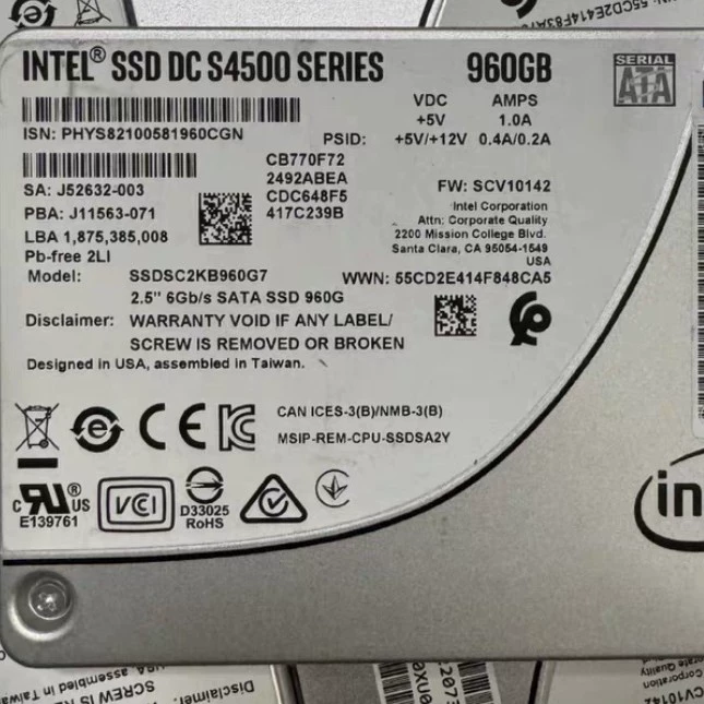S4510 твердотельный накопитель 960ГБ