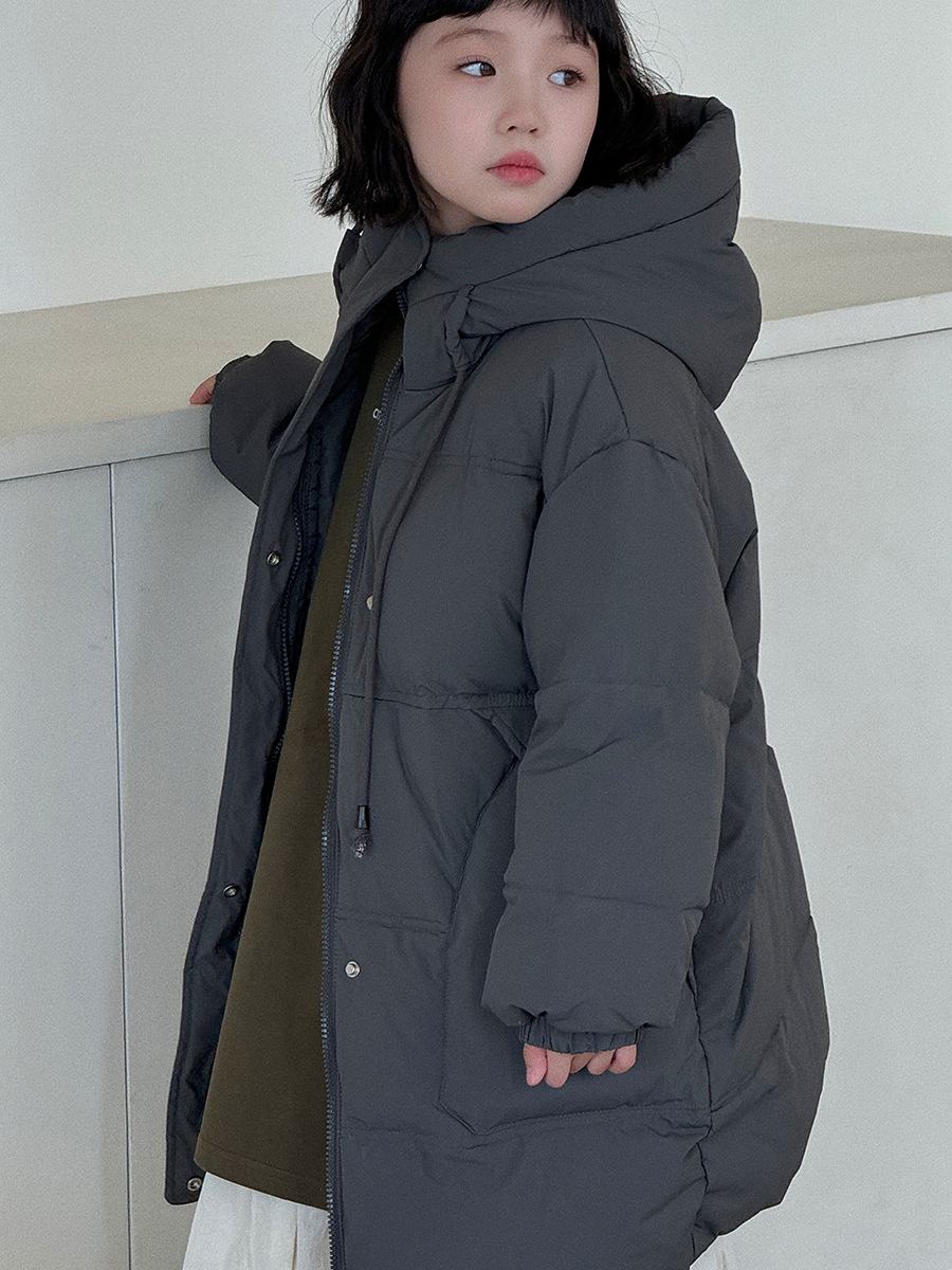 2024 nuevo otoño e invierno engrosado para niños chaqueta de plumón de longitud media para niños chaqueta de plumón de invierno cálido chaqueta al por mayor