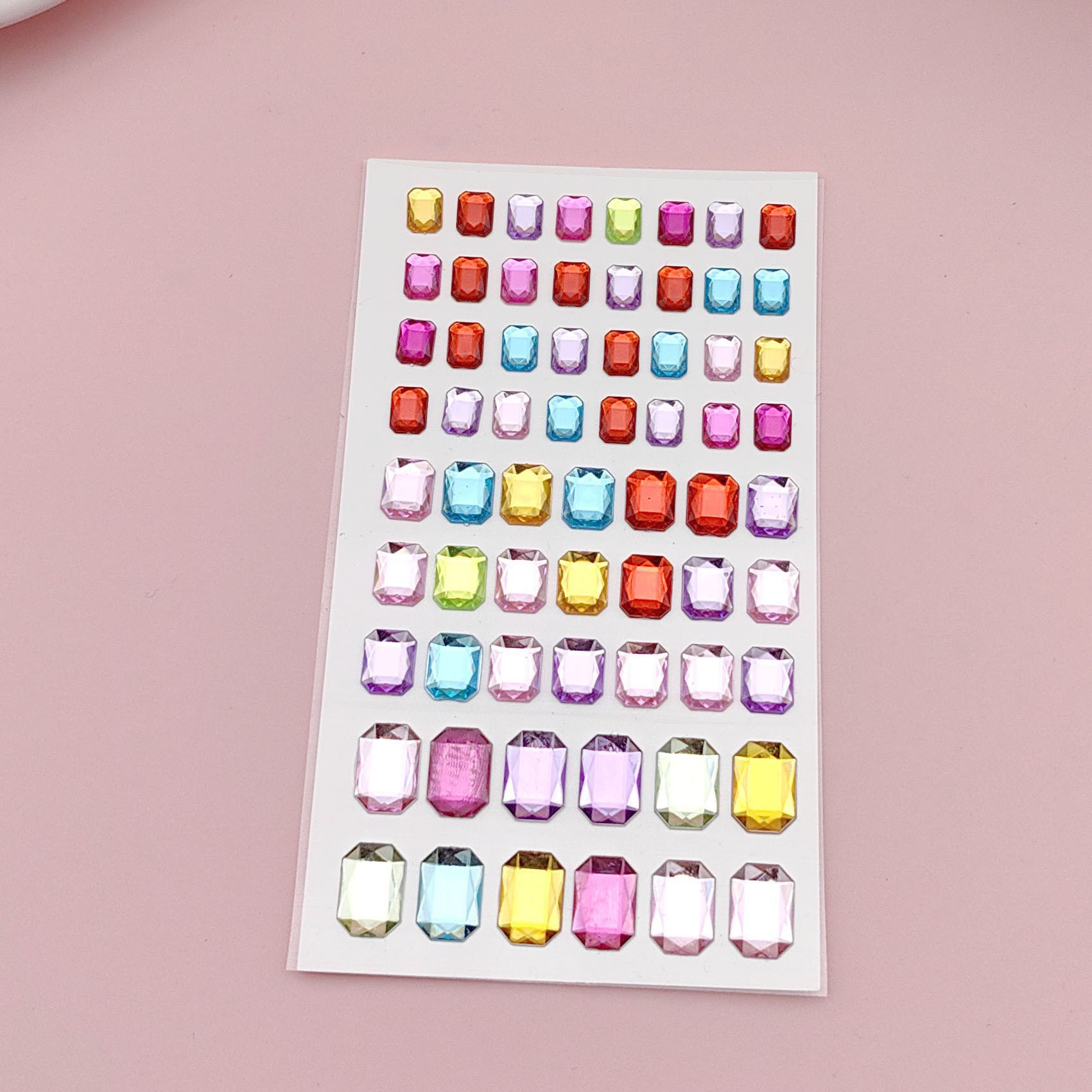 컬러 긴 다이아몬드 크기 7.5*13CM