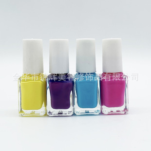 Cross-Border Supply Customized Water-Based Manicure Long-Lasting Bright Nail Polish Peelable Colorful Nail Polish for Export Only