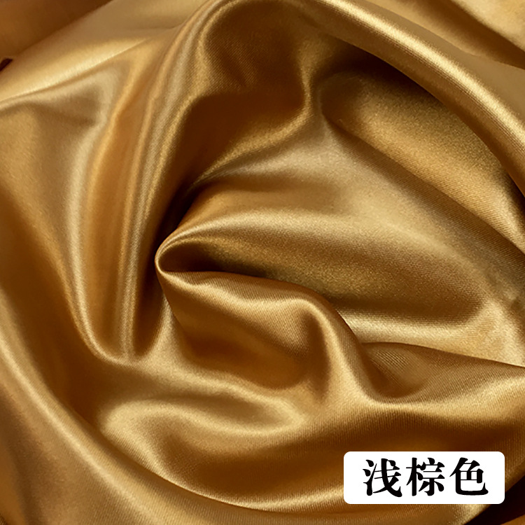 Satin glossy cokelat muda lebar 1,5 meter
